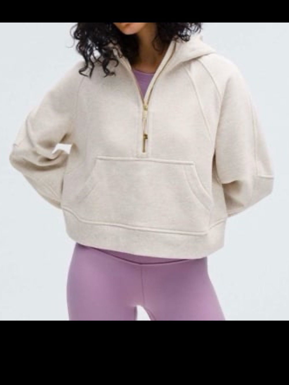 NWT Lululemon Scuba Oversized Half-Zip Hoodie
Heathered Bone / Gold Size M/L